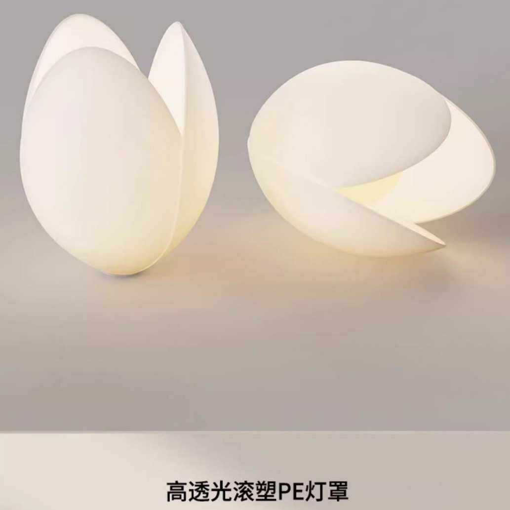 2024年新款花朵客厅卧室吸顶灯主卧室灯简约现代奶油风抹茶绿灯具