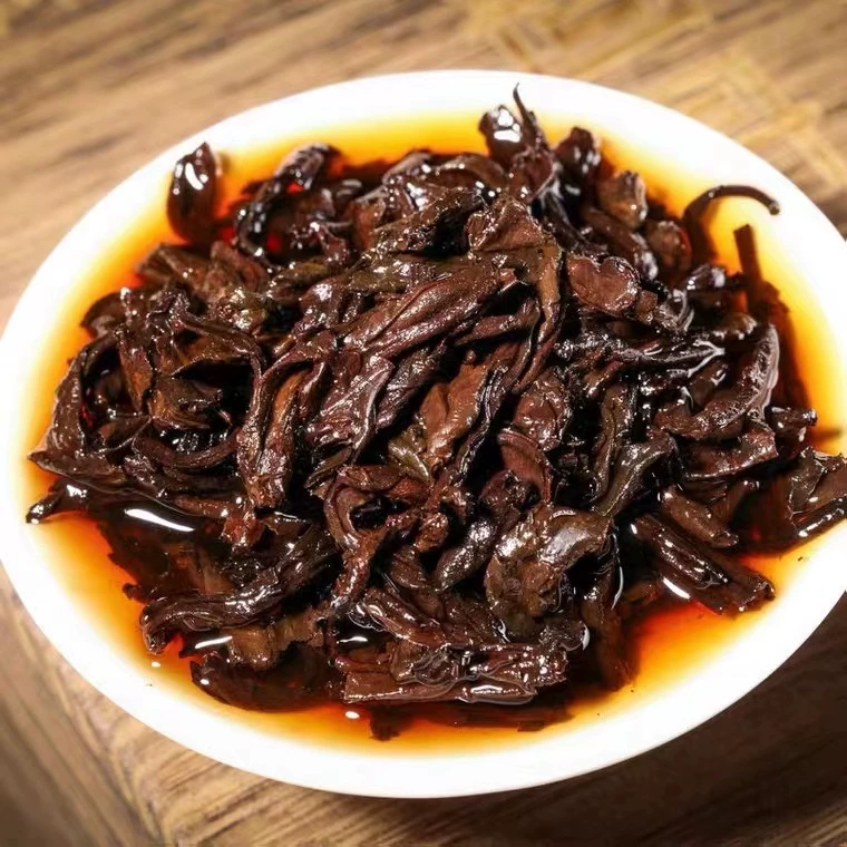 極品2001年冰島龍條熟散茶陳茶老茶500克一袋普洱熟散茶 普洱茶 BUASHOP普洱老茶