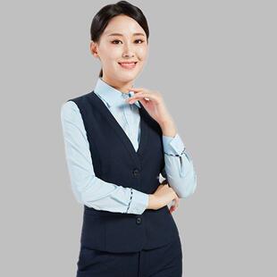 中国邮政2020新款工作服女蓝绿马甲邮局工装邮储银行制服马夹女裤