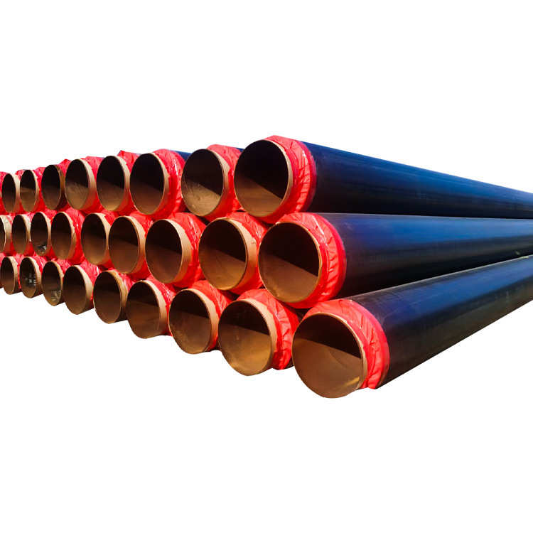 预制直埋保温管高密度聚乙烯外护管聚氨酯泡沫塑料保温钢管
