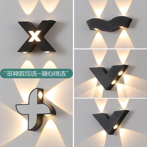 LED防水壁灯户外庭院过道墙壁柱子别墅门口外墙洗墙灯庭院装饰