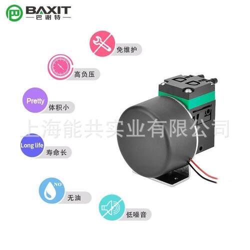 BAXIT巴谢特隔膜液泵自吸小水泵12V耐腐蚀无刷24V真空泵气泵L03BW