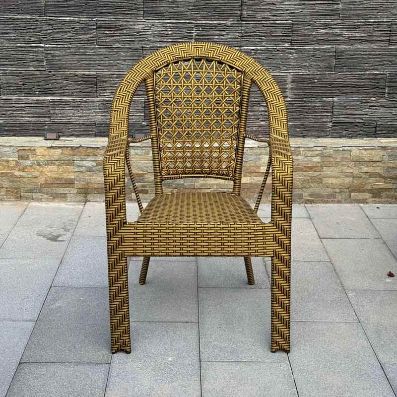 家用单ZWV人阳老台藤椅结实耐用椅不椅累久坐年人子舒服藤编靠背