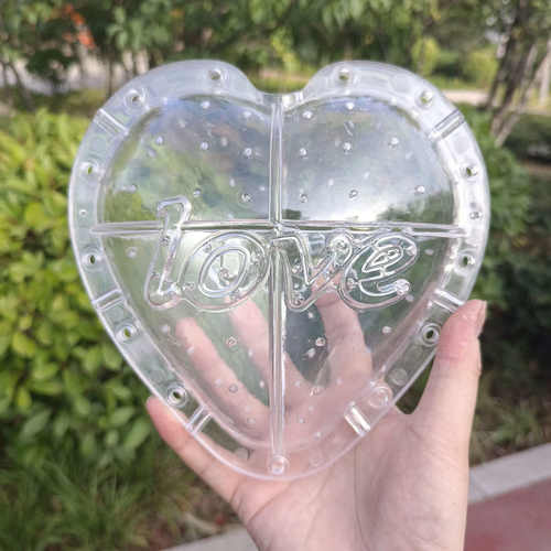 心形方形元宝西瓜定型生长模具3-4斤520LOVE爱心水果生长塑料模子