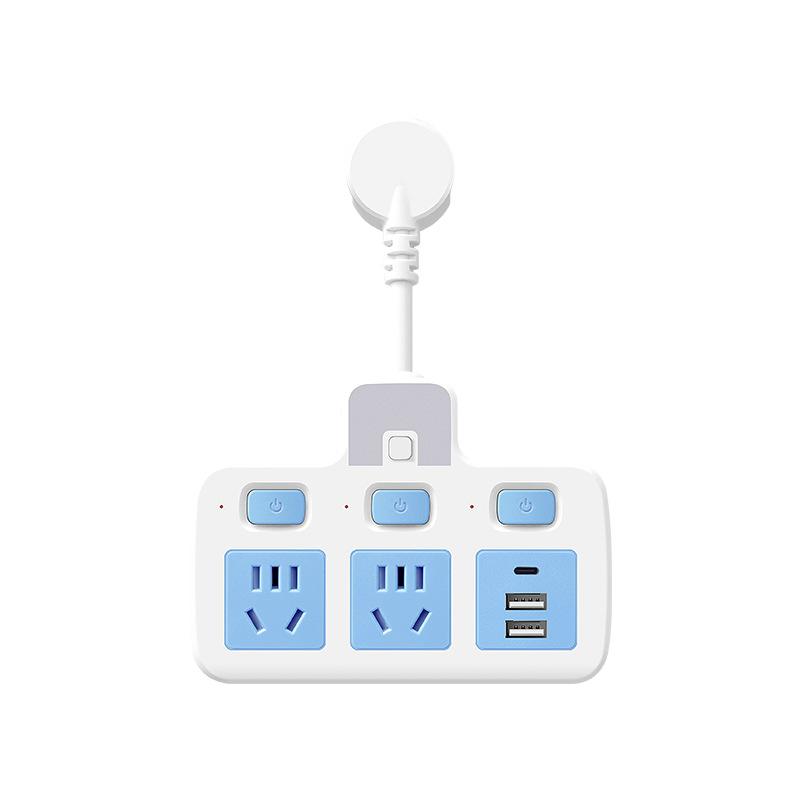 USB转换器插线板无线充电排插