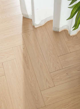 新实木地板地暖锁扣莫兰迪灰色人字拼地板南浔厂家直销原木色家用