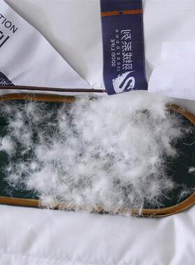 羽棉1200255丝绒被鹅丝全被子五白星级酒店冬被芯冬加厚保暖春秋