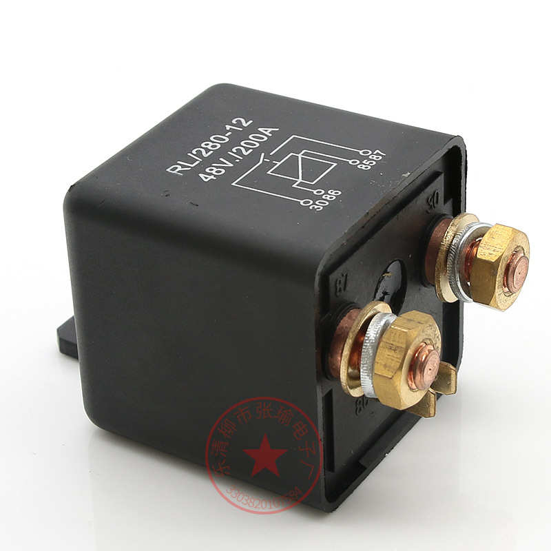200A 长时间工作汽车继电器 直流12VDC 4脚常开型继电器 厂家直销