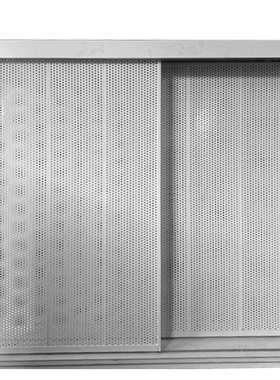 白色油画展示架推拉式地毯展柜画框展柜书画展展架海报展示柜