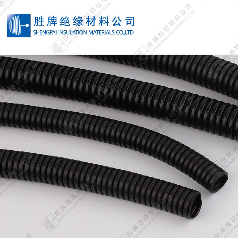 PE黑色塑料波纹管穿线软管汽车线束保护管车床穿线管波纹管可开口