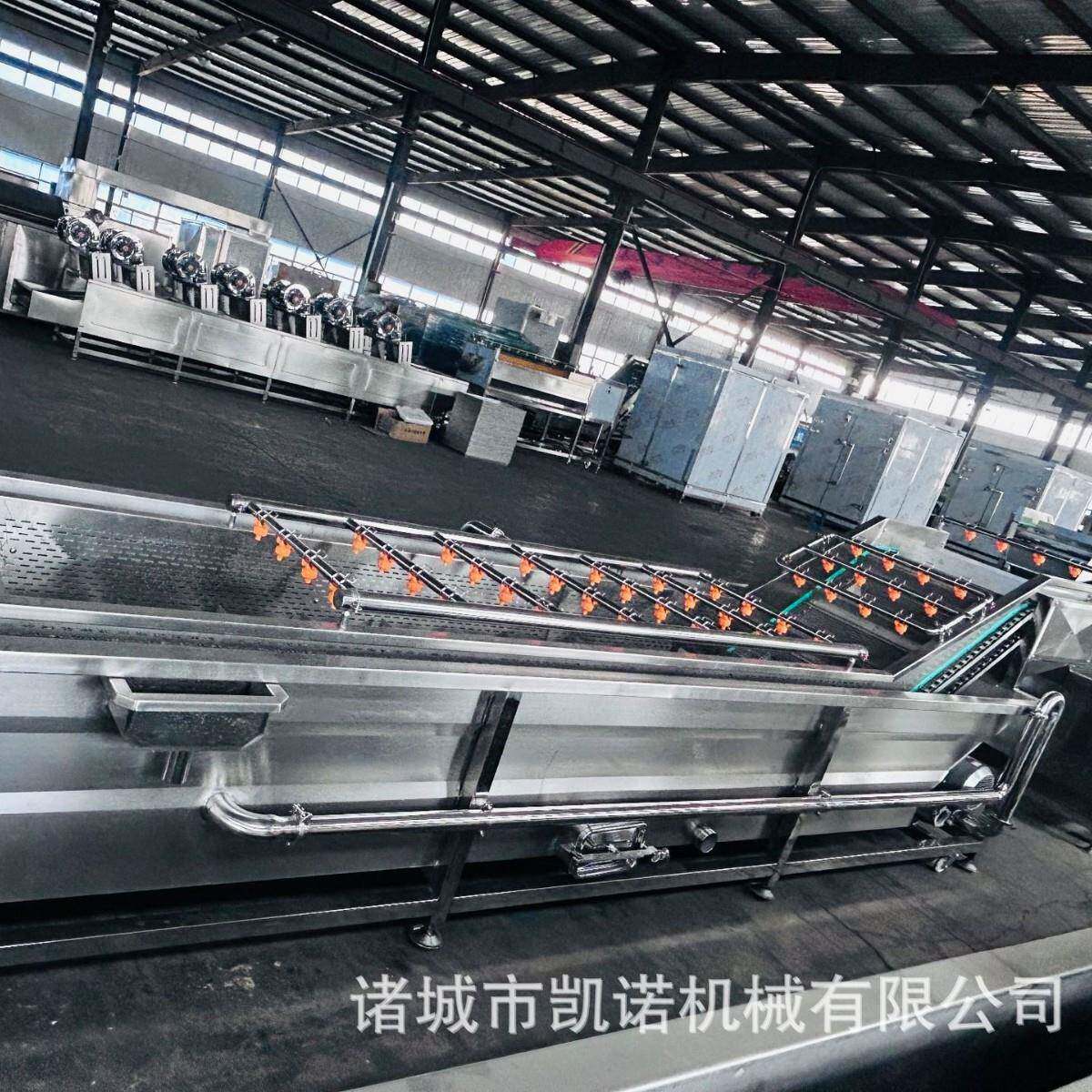 果蔬高压气泡清洗机大姜土豆清洗表皮毛辊清洗设备西蓝花鼓泡机