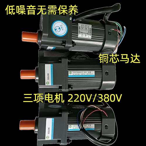 玺朗精密齿轮减速电机4I40GN-C/4GN40单项异步减速电机