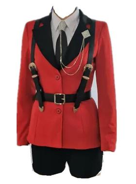 高档sa表ymyname女团演服红色同款爵士韩套舞蹈装打歌出服翻跳台