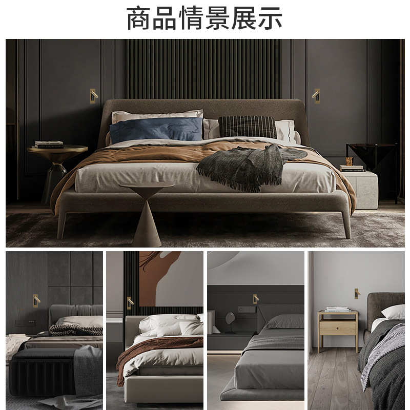 现代简约可调节卧室书房床头灯客厅电视沙发背景墙壁灯厂家批发