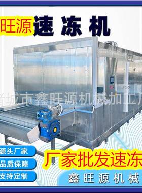 全新速冻机隧道式速冻机水饺、海鲜面食快速冷冻设备