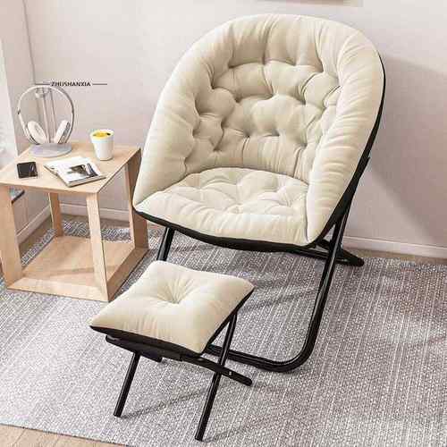 可躺可睡电脑椅卧室家用单人沙发阳台折叠椅懒人沙发躺椅学生宿舍