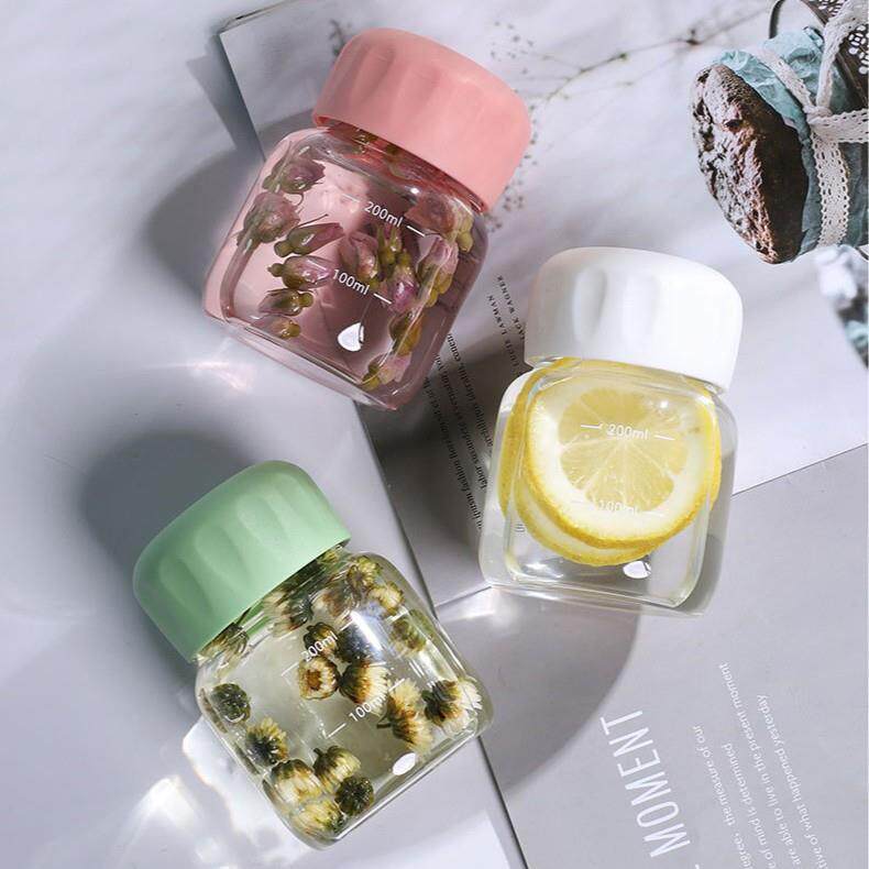 德国高硼硅迷你脂肪杯牛奶杯耐高温玻璃杯豆浆杯便携式外卖牛奶秤