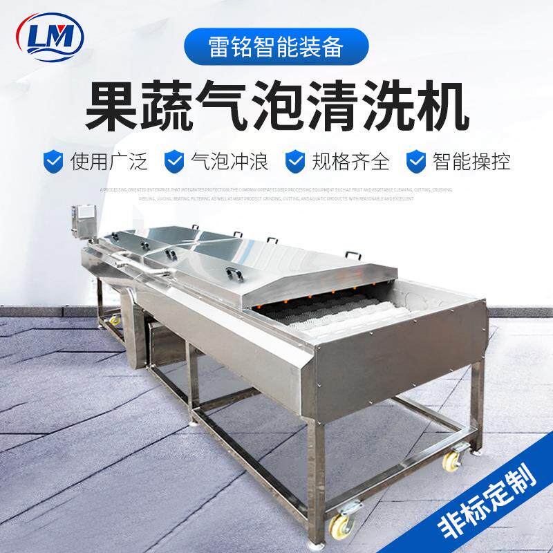 海蛎子清洗设备商用全自动小龙虾清洗机黄桃山药果蔬气泡清洗机