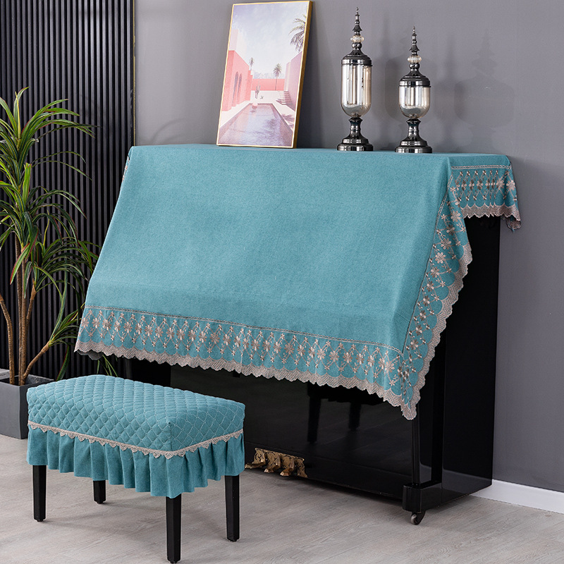 防尘罩简约防尘布艺钢琴床头罩