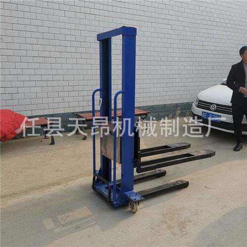 定制随车叉车00500公斤1吨便携式自体搬运登堆车油桶搬运车
