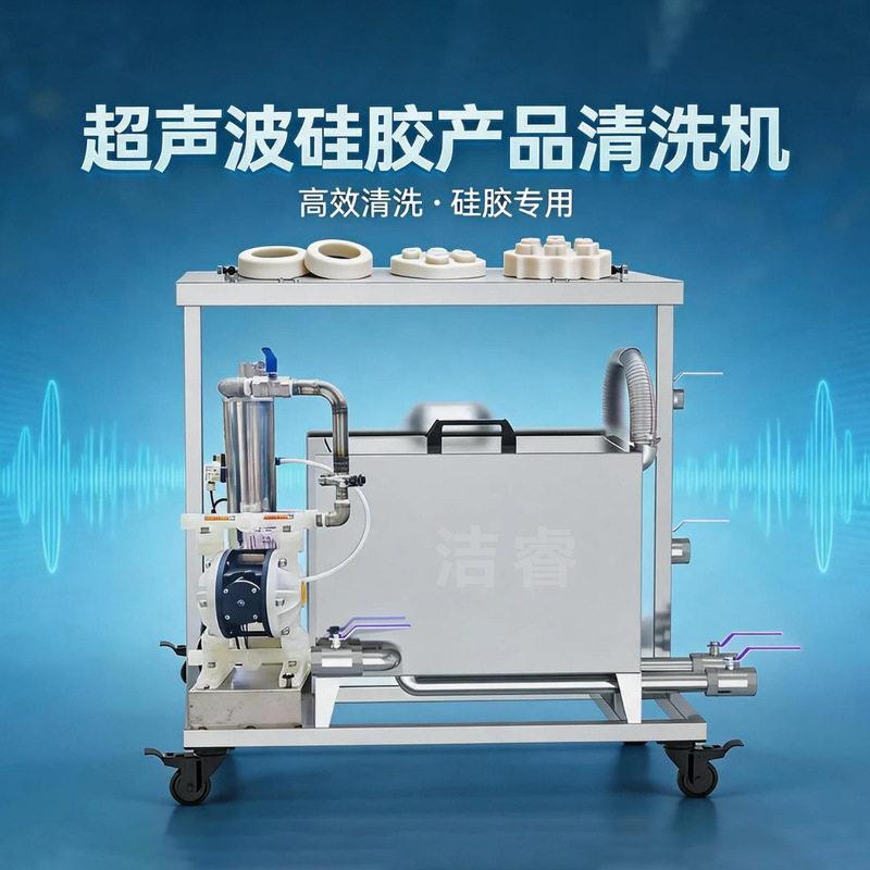 硅胶超声波清洗机槽过滤制冷可适配电子光学器件汽车零部件除油