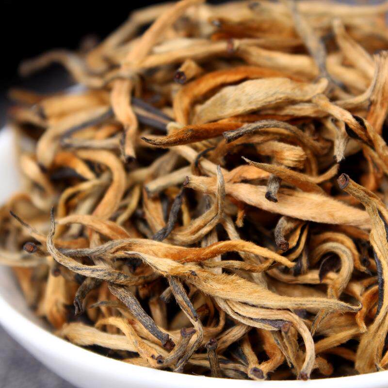 枝普号 2025云南凤庆金芽滇红茶叶 金丝嫩芽黄芽 蜜香大金芽500g