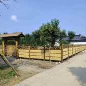 田园门院隔断屏风竹门竹庭竹竹子栅栏防腐竹门隔断围竹1L100421栏