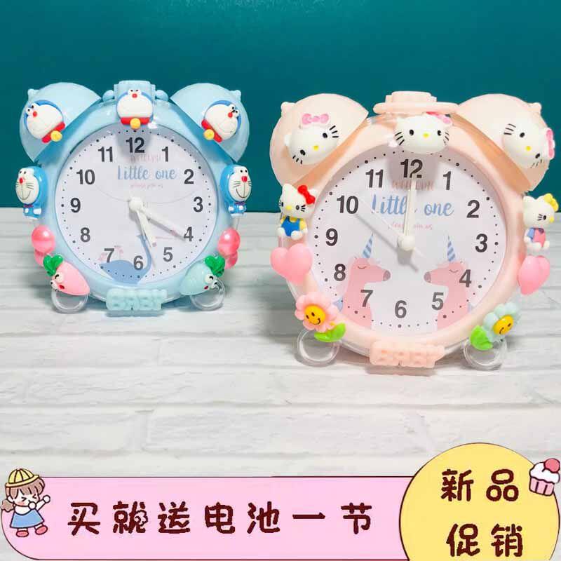 卡通可爱学生宿舍夜光小闹钟家用女孩专用个性电子闹铃儿童小礼品