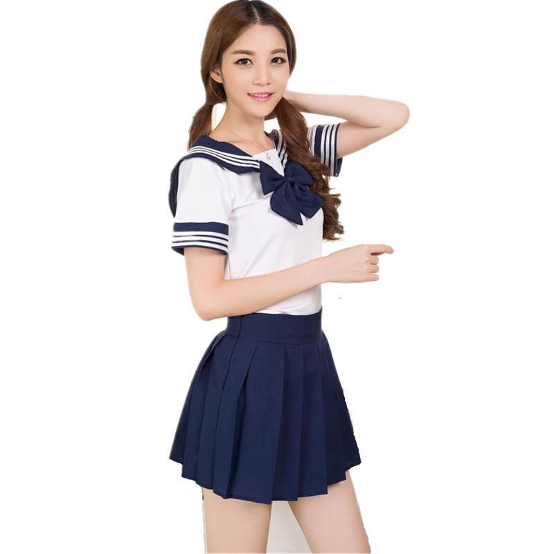 School Uniform Set Role Play Cute Girl Game Set Two Color