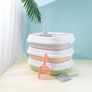 Litter box Thickened semi-enclosed litter box cat toilet