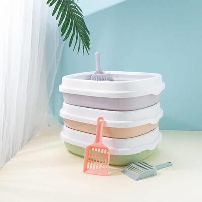 Litter box Thickened semi-enclosed litter box cat toilet