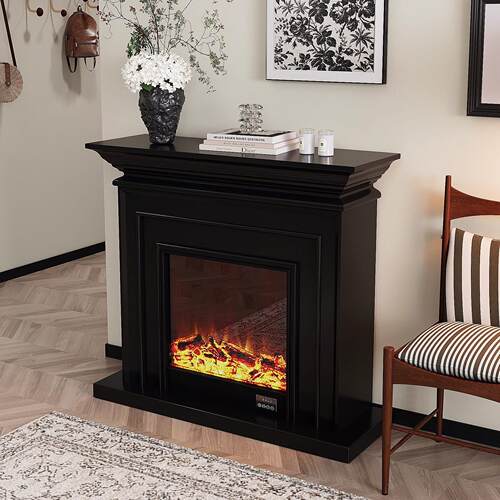 壁炉装饰柜法式覆古雾化电子壁炉芯玄关置物架子彷真火焰客厅家用