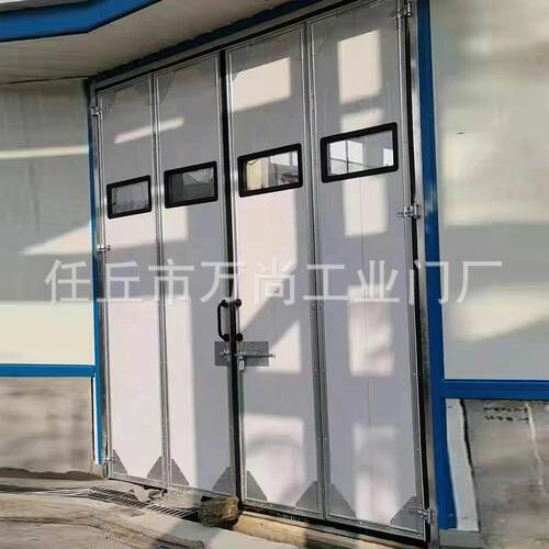工业叠门铝金合材折质大车间工业彩钢折叠型RBJ门厂房工业折叠门