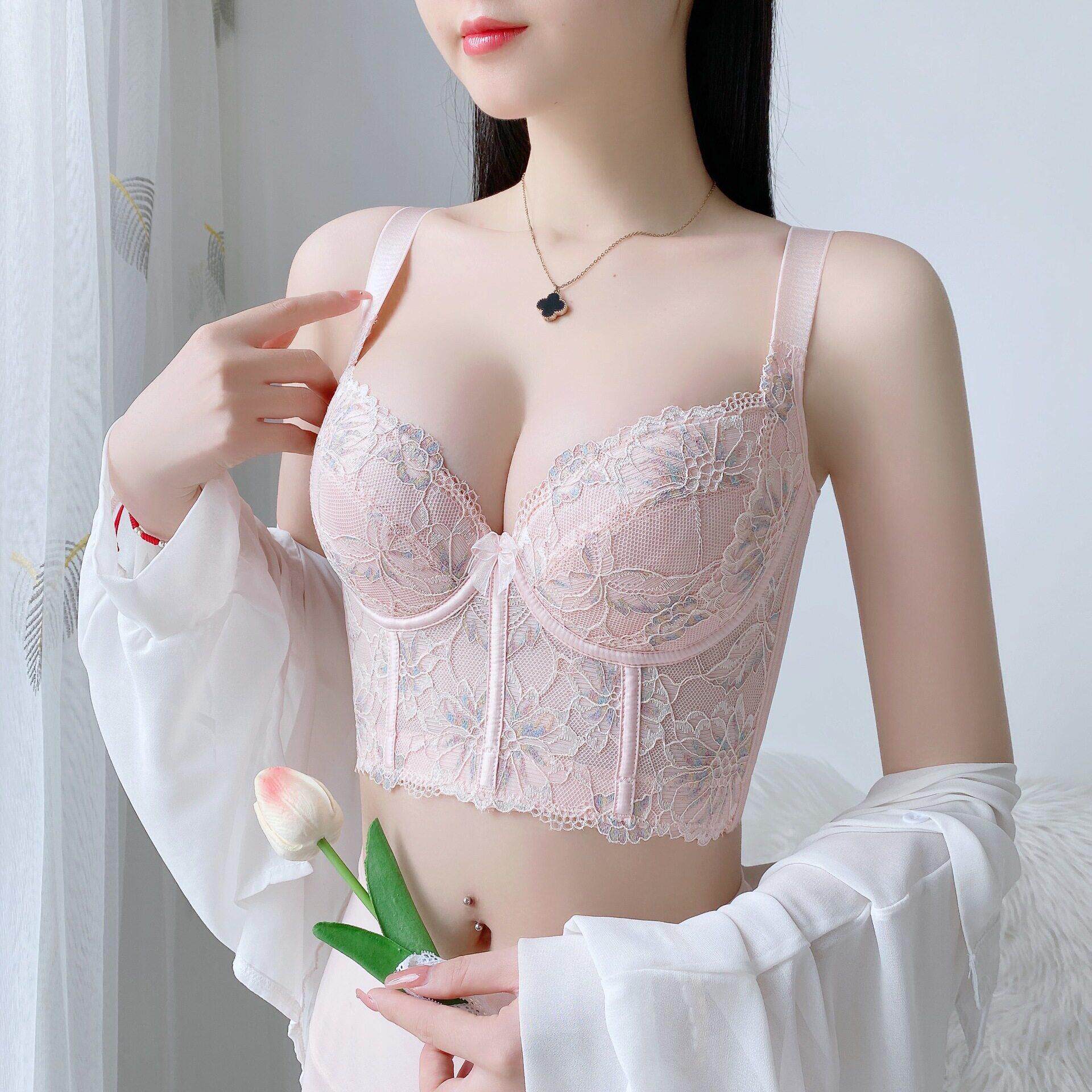 胸部下垂矫正内衣大胸薄款胸罩女夏天聚拢收副乳七排扣调整型文胸