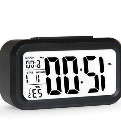 digital alarm led clock闹钟snooze control backlight calendar