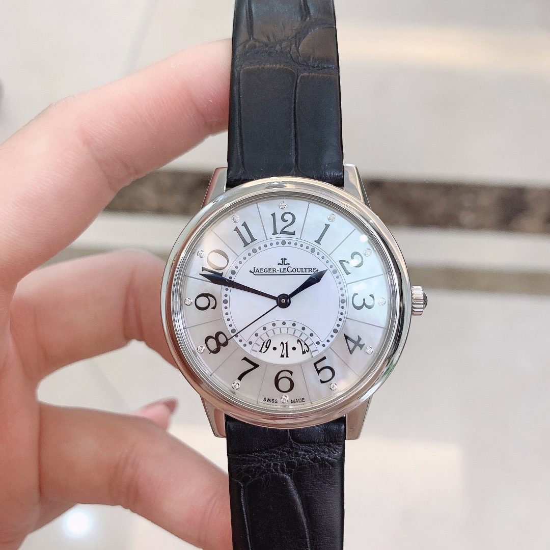 [9.8新]积家约会系列手表原镶钻贝母面37.5mm自动机械女表3548490