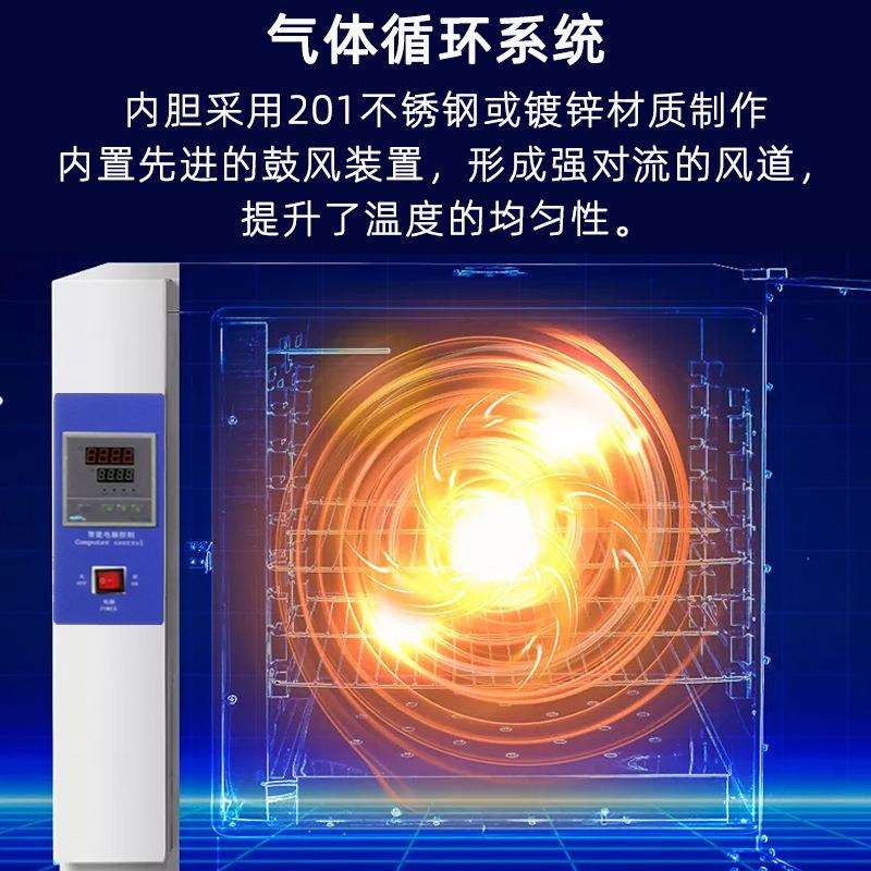 智能电热恒温干燥箱琥珀蜜蜡双保险工业烤箱小型鼓风循环实验烘箱