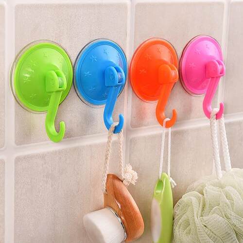 Kitchen No-Drill Traceless Suction Cup Hooks, Strong Load-Be
