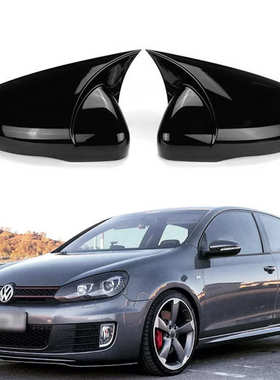 适用于09-13款大众高尔夫 6 MK6 GTI GTD 牛角粘贴后视镜盖倒车镜