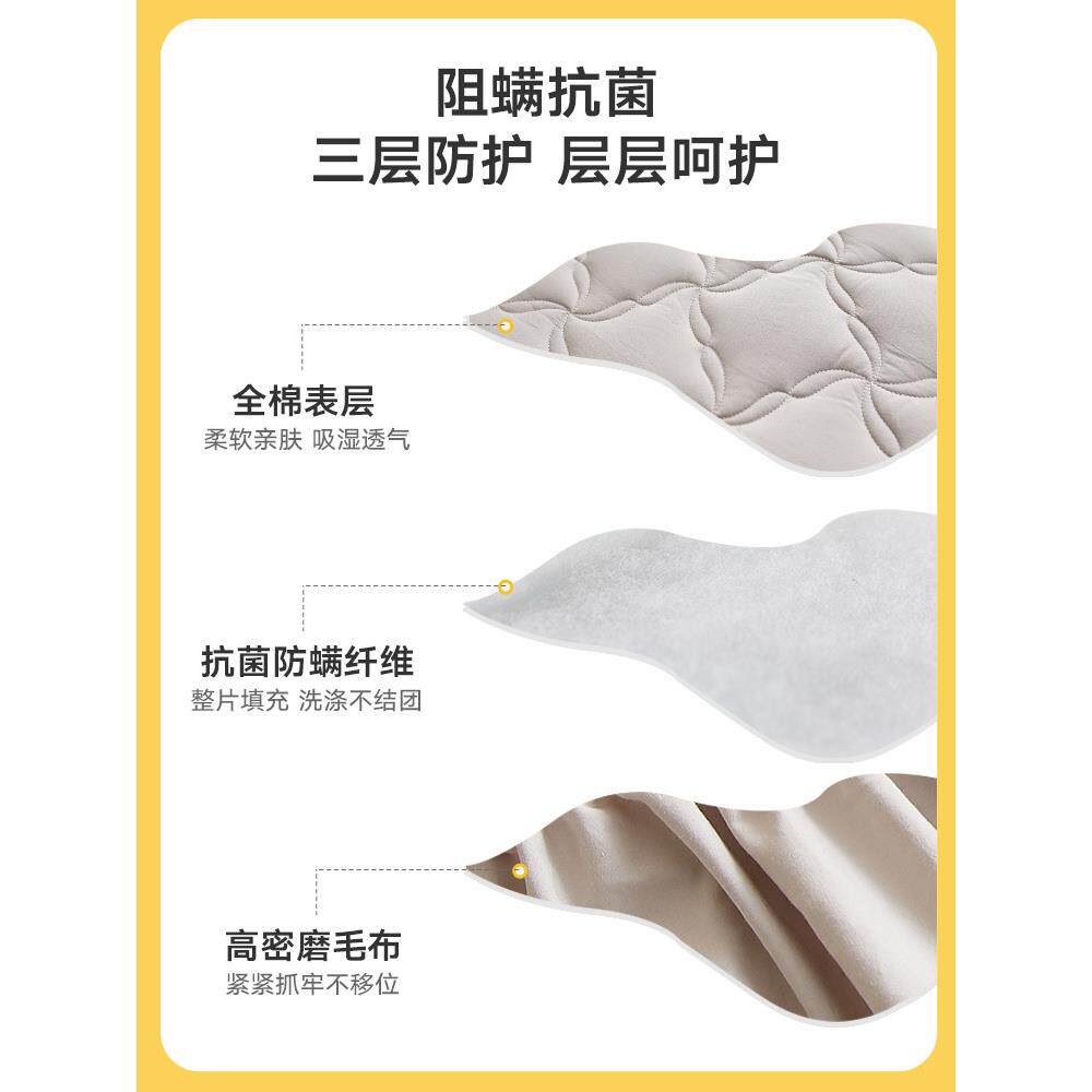 xyta类全棉床褥加厚夹棉垫被折叠床宿舍睡垫家用防螨薄款