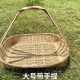竹篮竹篮编织长形竹青方耐用菜篮猫层拜神竹编窝手工头篓子菜狗窝