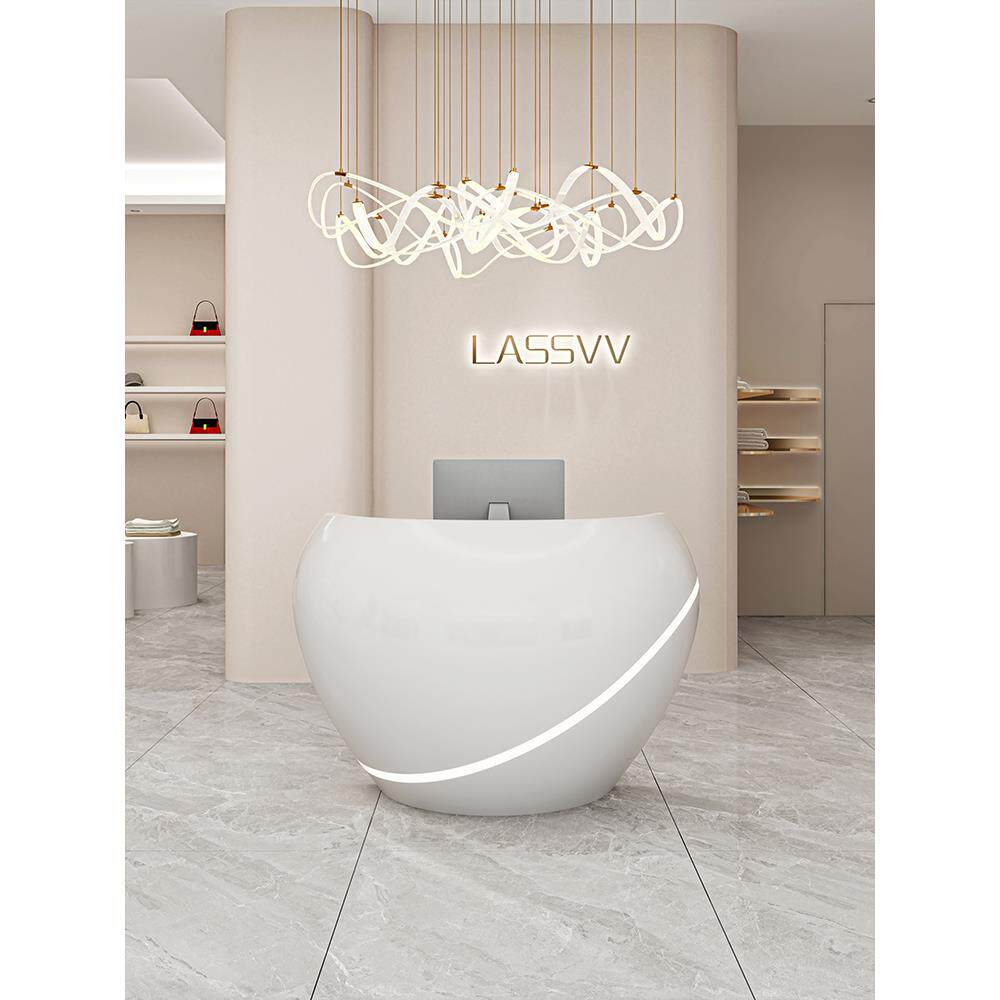 烤漆异型服装店收银台医美美容院咨询台公司形象台公司前台接待台