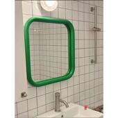 卫生间镜子挂墙简约方形梳妆台镜网红浴室镜壁挂式 洗手台创意艺术