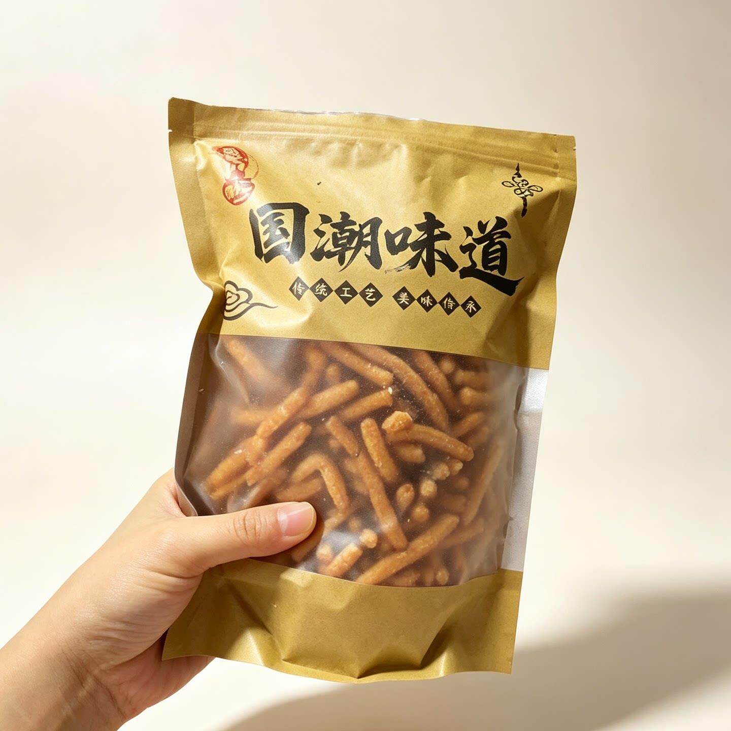 愣小二徐州老式京果条250gX2袋甜味咸香味解馋零食芝麻江米条小吃