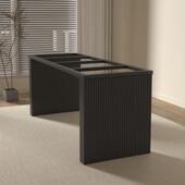 奢石金属桌腿台支板架AS50岩书桌脚办公台餐桌架岛实木茶桌底座脚