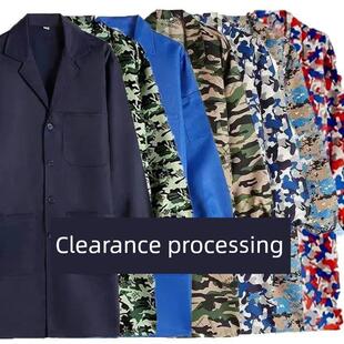 夏天薄款干活穿的外套罩衣长袖男士专用仓库搬运工人工作服防脏女