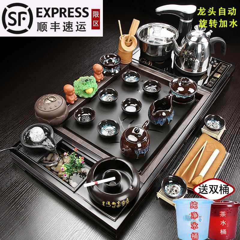 套茶具茶盘一套体装家用全自上水烧水cht-cp66壶客厅整功夫泡茶动
