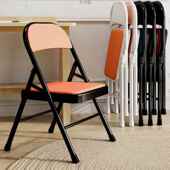 家用折叠椅简子易靠背议凳子便携办公会餐椅电脑椅宿舍椅培训查看