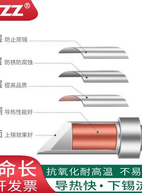 新款直销200烙铁头刀形200-K 200-SK铬铁头通用90W电焊台高频203h