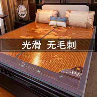 夏天席子双面冰丝竹青折叠枕头套学生宿舍高端 凉席竹席家用夏季